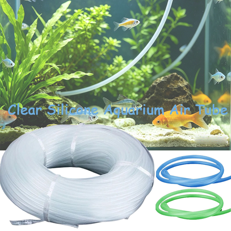 Fish Pond Aerator - Transparenter PVC-Aquarium-Luftschlauch 4*6mm Fischbecken-Sauerstoffpumpenschlauch 1M/3M/5M/10M/20M Flexibler