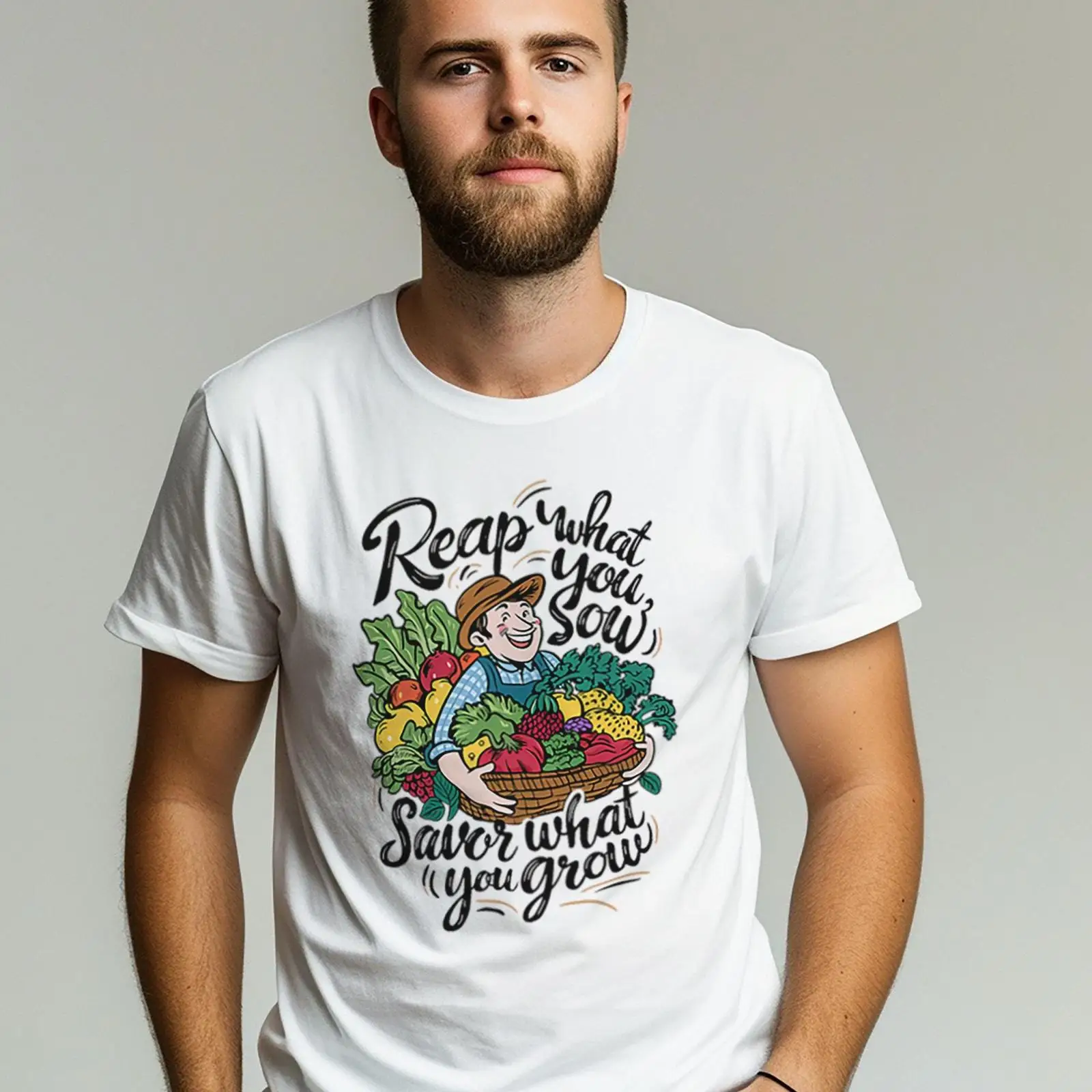 Sustainable Agriculture/Farming - Farmer's Harvest T-Shirt, Gemüseliebhaber, Gartenarbeit, Leben