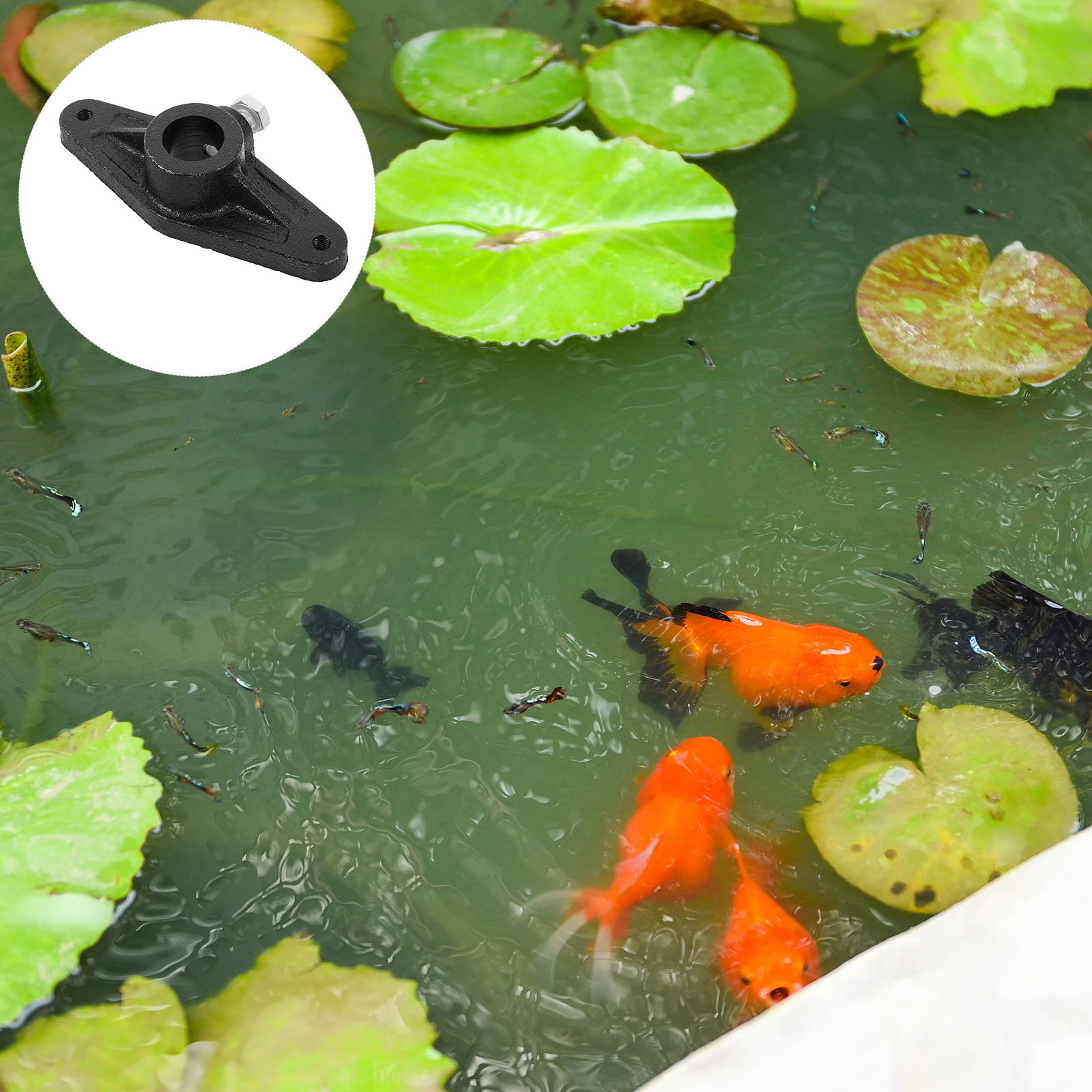 Fish Pond Aerator - Fischrollen-Kurbelgriff, Schwarz, Ersatz-Spinnrollenzubehör für Sauerstoffanreicherung in