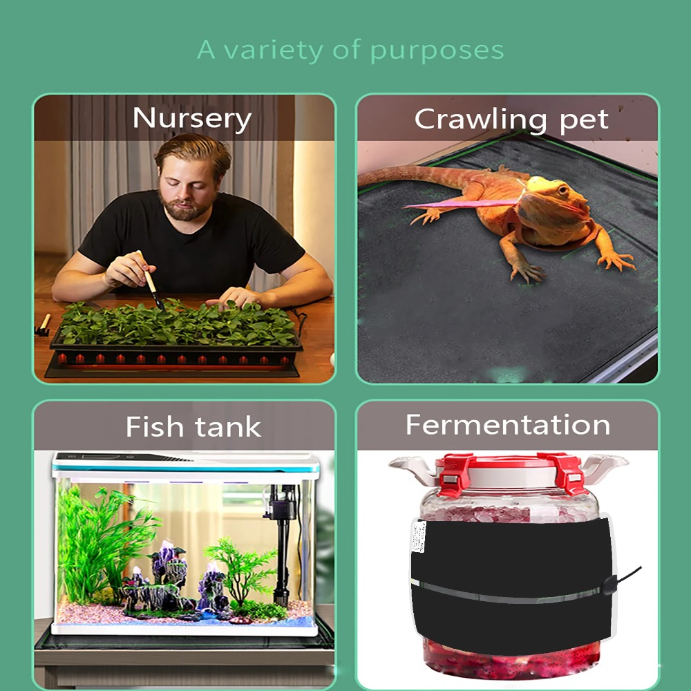 Seedling Heat Mat - 5~28W Keimling-Heizmatte Kälteschutz Pflanzensamen Winter-Heizmatte für