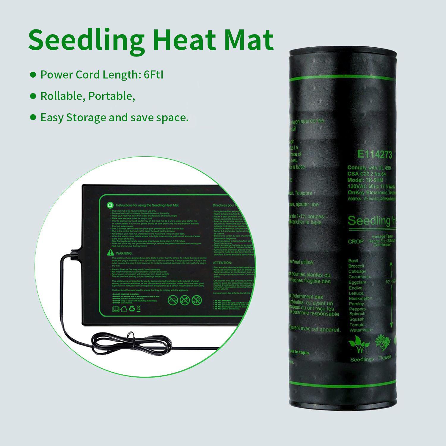 Zweier-Pack 20 x 10 Zoll Sämli – Seedling Heat Mat Bewertung und Preis