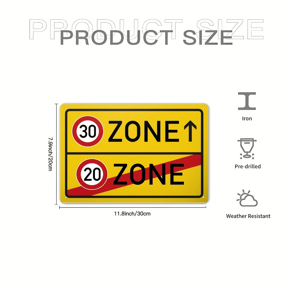 Blechschild – 30 20 Speed Limi – Farming Zone Bewertung und Preis