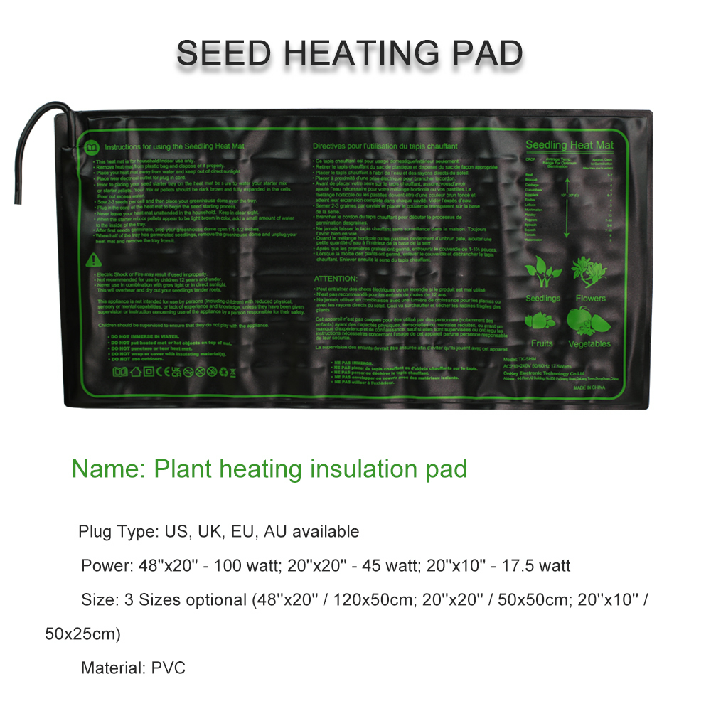 Sämling Heizung Pad 3 Größen W – Seedling Heat Mat Bewertung und Preis