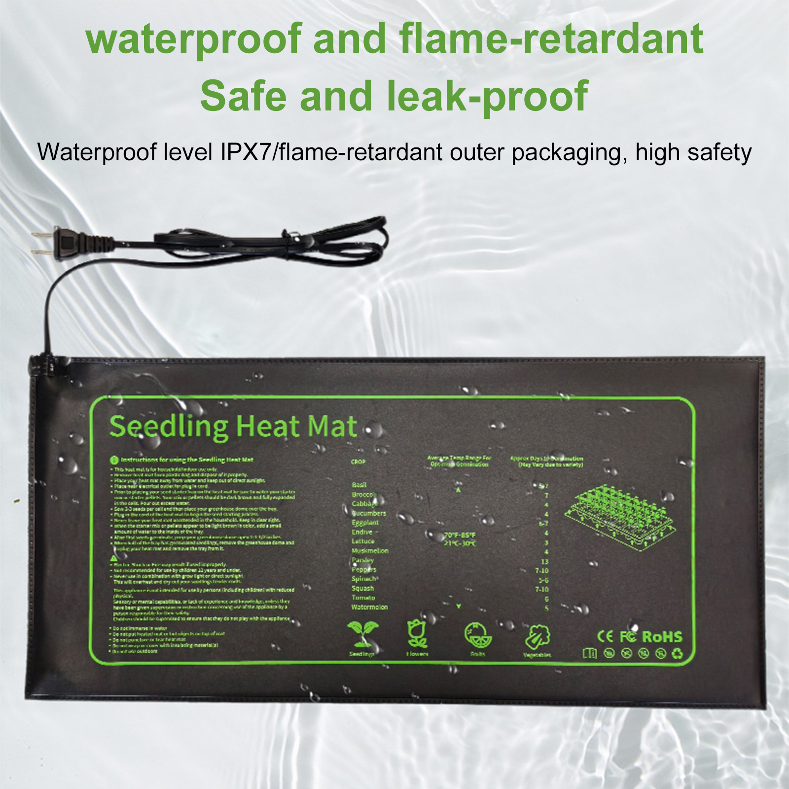 20W Pflanzen-Keimlingsheizmatt – Seedling Heat Mat Bewertung und Preis