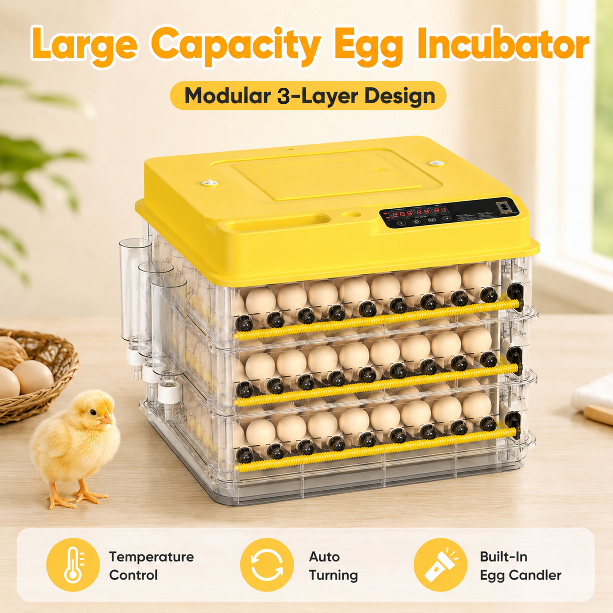 Automatischer 3-stufiger Eieri – Poultry Incubator Bewertung und Preis