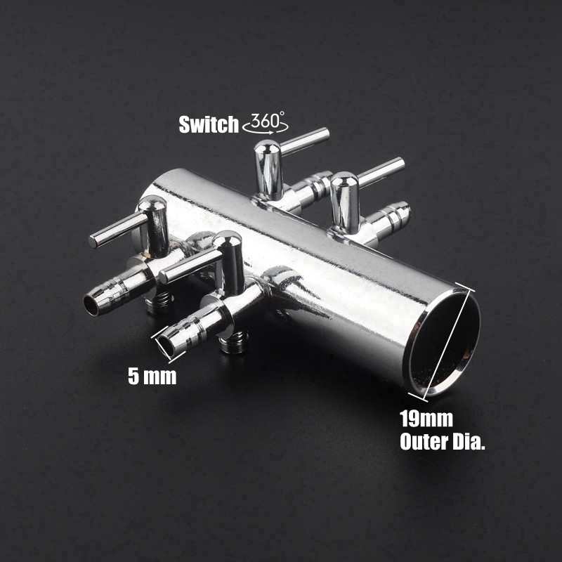 4 ~ 12 Wege 19 mm-5 mm Edelsta – Fish Pond Aerator Bewertung und Preis